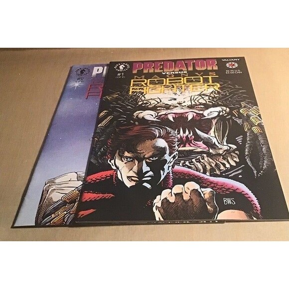 Predator versus Magnus Robot Fighter 1-2 (Complete Set) Valiant/Dark Horse Comic - Picture 1 of 1